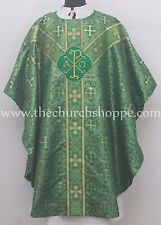 NEW Metallic Green clergy Gothic vestment  stole set,NEW,Gothic chasuble , NEW picture