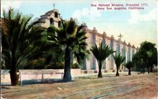  Postcard San Gabriel Mission near Los Angeles CA California c.1907-1915   H-393 picture