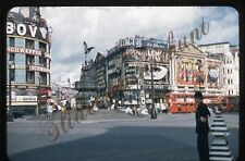 London Piccadilly Circus Signs 35mm Slide 1950s Red Border Kodachrome picture