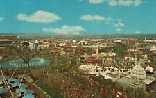 Unisphere Worlds Fair Aerial View New York 1964 Vintage Postcard Unposted picture