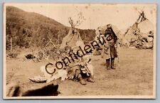 Real Photo Native Teepee Norwegian Lapps At Lyngseidet Lyngen Norway RP RPPC L47 picture