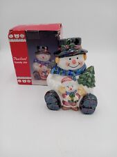 Pearlized Snowman Candy Jar with Original Box picture