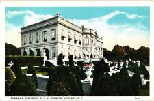 The Elms Estate Berwind Residence Newport Rhode Island Divided Postcard 1917 picture