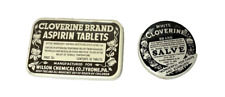 A Pair Of Vintage Cloverine Tins picture