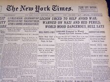 1937 SEPT 21 NEW YORK TIMES - LEGION WARNED ON NAZI & RED PERILS - NT 444 picture