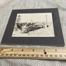 Vintage Mounted 6.25 x 5.25” Photo: Windmill Accident Disaster picture