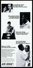 1966 Air India 4 travelers photo vintage print ad picture
