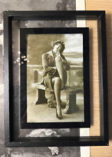 🟢French Vintage Erotic Nude Photo Framed Reproduction Photo in 1910-1920s Style picture
