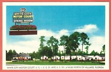WHITE CITY MOTOR COURT, HILLIARD, FLORIDA – Artist Sketch - 1950s Postcard picture