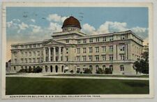 Antique Postcard 1928 Texas A&M College University Administration Building picture