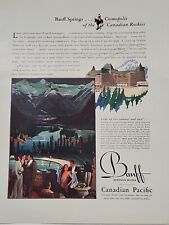 1931 Banff Springs Hotel Canadian Pacific Fortune Mag Print Ad Rockies Art Deco picture