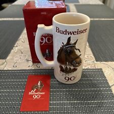 Budweiser Ltd-Edition 2023 Holiday Clydesdale Beer Stein 90th Anniversary NEW picture