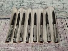 8 VTG Stainless Steel GARLAND Courvoisier Bubble Top Twist Ballpoint Pens - USA picture