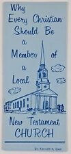 1960s Member of New Testament Church Kenneth Good VTG Booklet Elyria OH Baptist picture