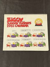 Ziggy Sunday Funnies 1981 Calendar Spiral Bound- Unused New picture