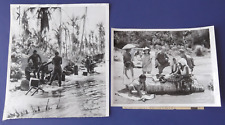 Two Original WWII Press Photos with Newspaper Clippings - Pacific Campaign picture