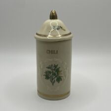 Lenox Spice Garden Jars Chili - Fine Porcelain Handcrafted - 1992 Vintage picture