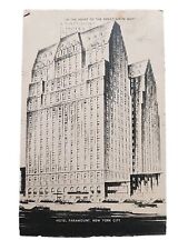 Hotel Paramount New York City Great White Way Postmark 1940 Postcard  picture