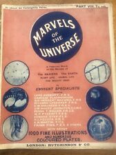 Antique 1912 Magazine MARVELS of the UNIVERSE Part 8 of 24 Illustrated Plates picture