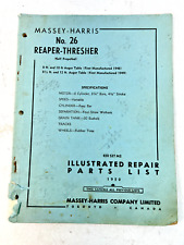 Vintage 1950 Massey-Harris Reaper-Thresher No. 26 Repair & Parts List picture