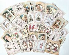 Christmas Card Lot Of 150+ Cards Each  Size Approximately 2.5x3.5” For Crafts #5 picture