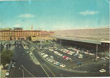 Bird's Eye View of Cars Parked at The Termini Station, Rome, Italy Postcard picture