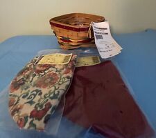 Longaberger 2012 Spice Market Small Twist Basket, Protector and 2 Liners picture