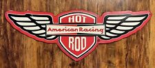American Racing Hot Rod Metal Embossed Sign Size 21x7” picture