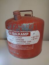 Vtg 5 Gallon Napa Balkamp Galvanized Gas Can  -A- picture