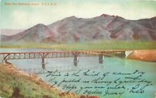Oregon Huntington Bridge OSL Railroad Gray News Postcard 22-6248 picture
