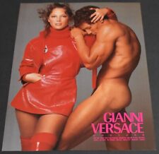 1994 Print Ad Gianni Versace Couture Man Muscles Lady Sexy Fashion Style Art picture