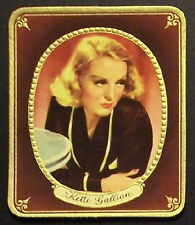 #141 Ketti Gallian 1937 Garbaty Passion Film Favorites Embossed Cigarette Card picture