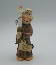 Happy Friar Brother Timothy With Candle Vintage 6.5