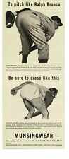1946 Munsingwear Skit Shorts Men's Underwear Ralph Branca Brooklyn Dodgers Ad picture