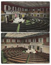 Washington D. C. lot of 2 c1915 House of Representatives, U. S. Capitol Building picture