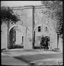 Glass Magic Lantern Slide THE SOUTH GATE GIBRALTAR C1910 PHOTO SPAIN picture