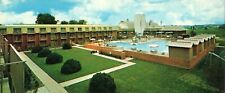 Sheraton Fredericksburg Motor Inn Swimming Pool Vintage 1970's Long Postcard picture