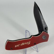 Snap On#870993 - Folding/Lock Blade Knife, Red & White Handle picture