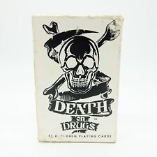 Death on Drugs 52 Anti-Drug Playing Cards Vintage 1985 Sealed Read picture