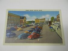 Vintage Market Street View Houlton Maine Postcard Old Cars - P35 picture