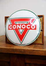 1930 1940s Original Conoco Gas Pump Vintage Globe Lens sign ONLY picture