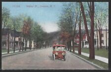 View of Early Car on Walnut St., Oneonta, New York, Early Postcard , Unused picture