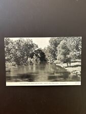 Picturesque Paw Paw River above Paw Paw Lake Michigan Postcard picture