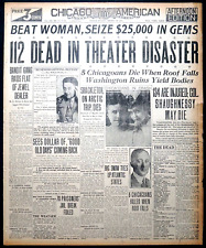1922 Newspaper Front Page - Knickerbocker Theater Disaster,  Shackleton Dead picture