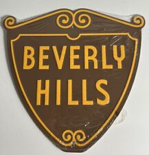 NEW Sealed Beverly Hills California Iconic Shield Street Sign Souvenirs picture