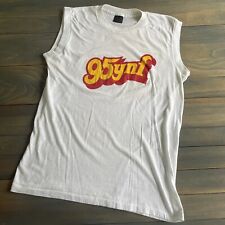 Vintage 95ynf Tampa Bay Rock Radio Station Promo Tank Top White T-Shirt - Large picture