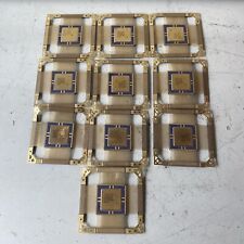 Lot 10 Large 1996 Vintage Military/Space Rad Hard ASIC plus  AS IS Gold Cpu Reed picture
