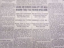1931 NOVEMBER 25 NEW YORK TIMES - RADIO CITY SITE HELD NEW OPERA HOME - NT 2179 picture