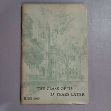 Smith College Class of 1935  25 Years Later 1960 Booklet Northampton MA picture