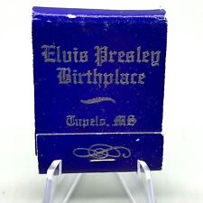 Elvis Presley Birthplace Tupelo Mississippi Vintage Matchbook Blue Full Unstruck picture